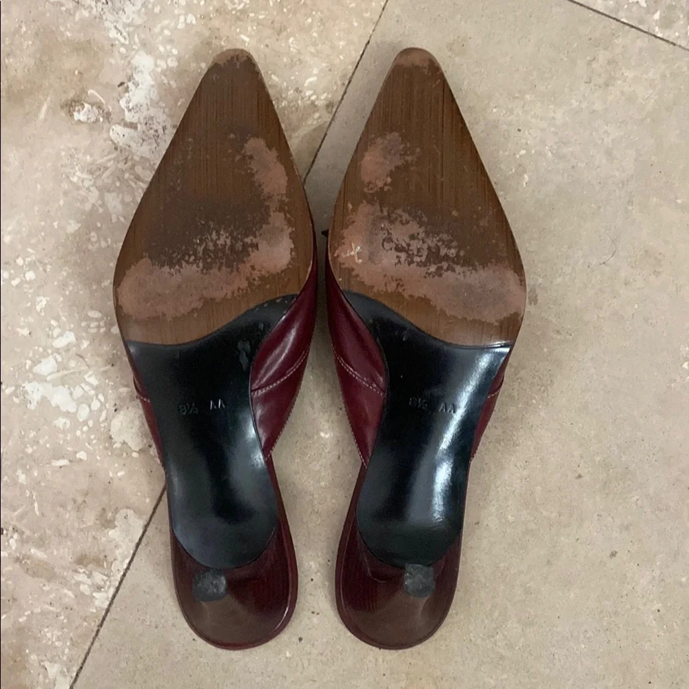 Elegant Cole Haan  Burgundy Heels - Picture 7 of 7